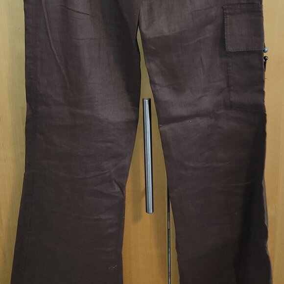 Linen Pants Brown BCBG Max Azria Size 8 - Picture 6 of 8